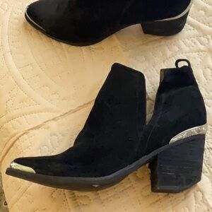 Jeffrey Campbell black suede boots 9.5m